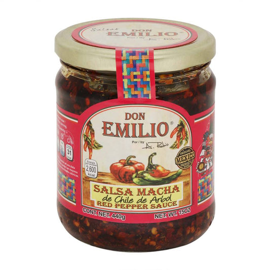 Salsa Macha Don Emilio Chile de Árbol 440 Gr - K