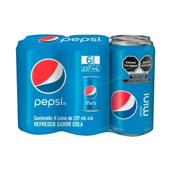 Refresco Pepsi 6 Pzas de 237 Ml - .