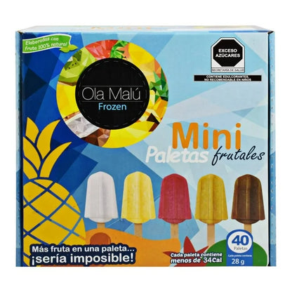 Mini Paletas Frutales Ola Malú 40P