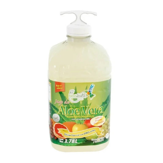 Jugo de Aloe Vera Best Health Sabor a Frutas Tropicales 3.78L