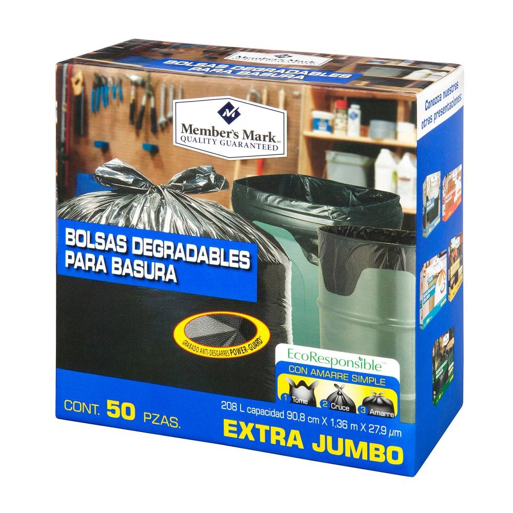 Bolsa para basura Member's Mark Extra Jumbo 50P - K