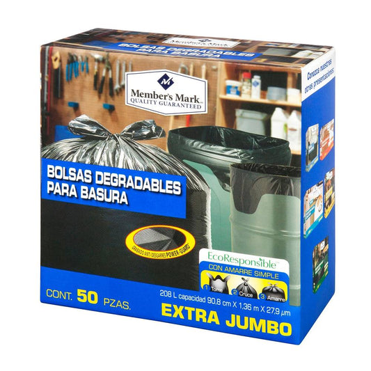 Bolsa para basura Member's Mark Extra Jumbo 50P - K
