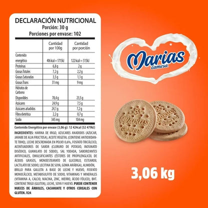 Marías Gamesa con 18 pzas de 170 g c/u