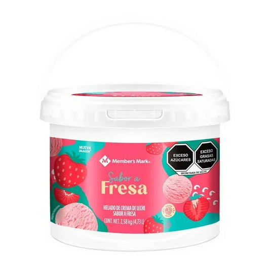Helado de Crema Member's Mark Sabor Fresa 4.7 L