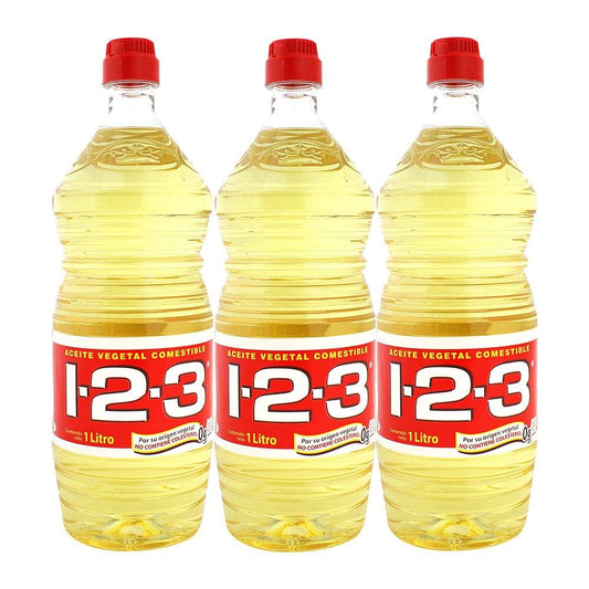 Aceite Vegetal 1.2.3 3P/1L - K