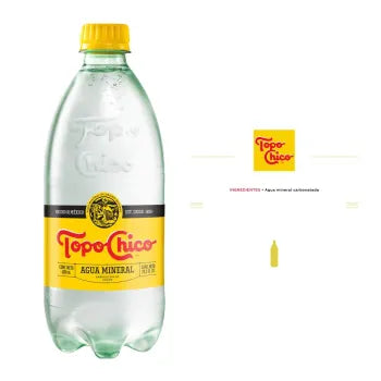 Agua Mineral Topo Chico 12 Pzas de 600 Ml - .
