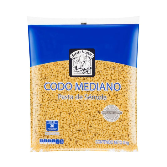 Pasta Bakers & Chefs Codo Mediano 3K - K