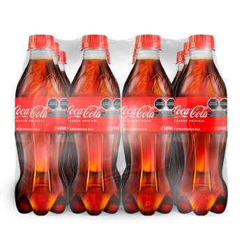 Refresco Coca-Cola 12 Pzas de 500 Ml -  .