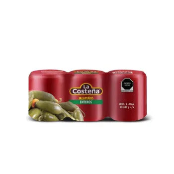 Chiles Jalapeños La Costeña en Escabeche 3P/380G - K