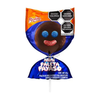Mini Paleta Payaso Ricolino con 15 Pzas de 25 Gr - .