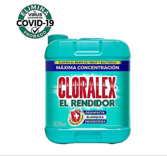 Blanqueador Líquido Cloralex El Rendidor 10 L - K