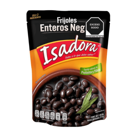 Caja Frijoles Enteros Negros Isadora 454G/12P