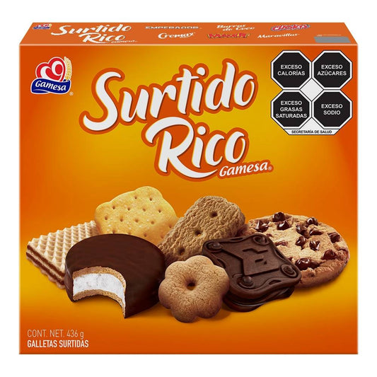 Caja galleta Surtido Rico Gamesa 12 piezas de 436 grs
