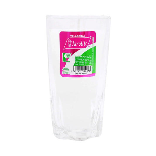 Media Caja veladora Libra Liso Con Farolito 10P