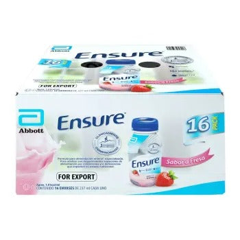 Ensure Abbott Sabor Fresa 16 pzas de 237 ml- .