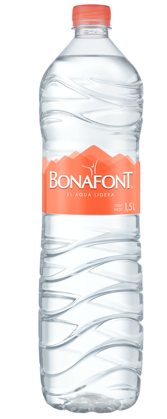 Paquete agua Bonafont 1.5L/12P -