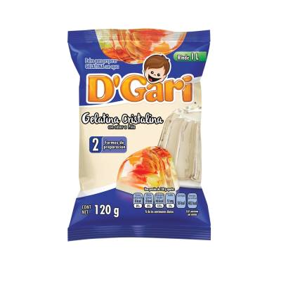 Caja gelatina Cristalina D´Gari 120G/50P