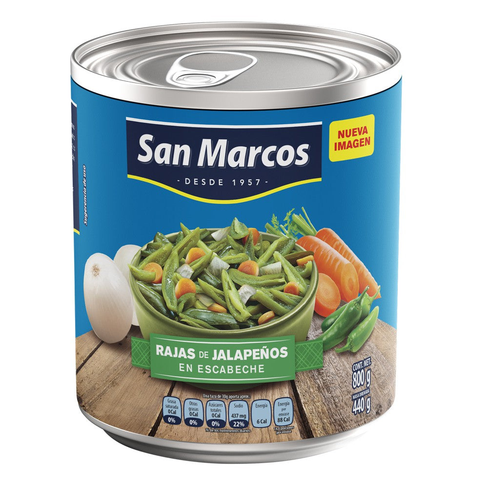 Media Caja Chiles Rajas 800G/6P - SCG