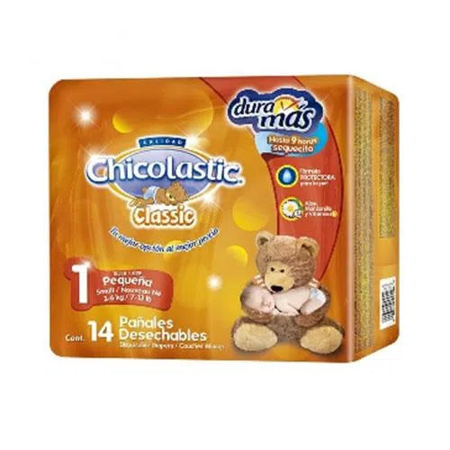 Media Caja Pañal Chicolastic Classico Recién Nacido E1 14P/6C
