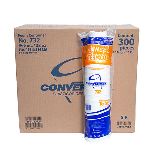Caja Vaso Térmico Conver No.732 32OZ/20P/15V