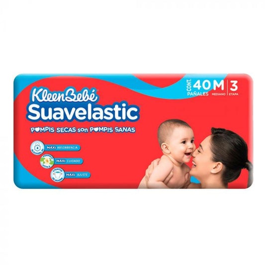 Media Caja Pañal Suavelastic Max Mediano 40P/2C - SCG