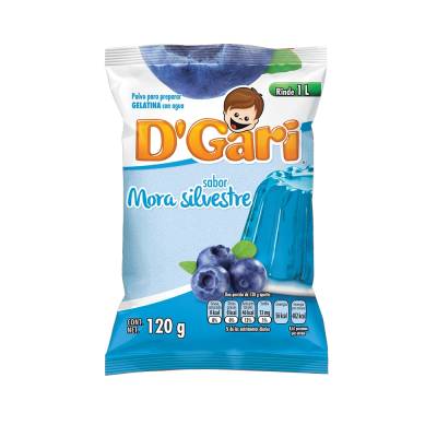 Caja Gelatina Mora Silvestre D´Gari 120G/50P