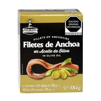 Anchoas Rías Baixas En Aceite de Oliva 184G - K