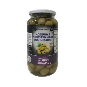Aceitunas Verdes Españolas Member's Mark Sin Hueso 880G