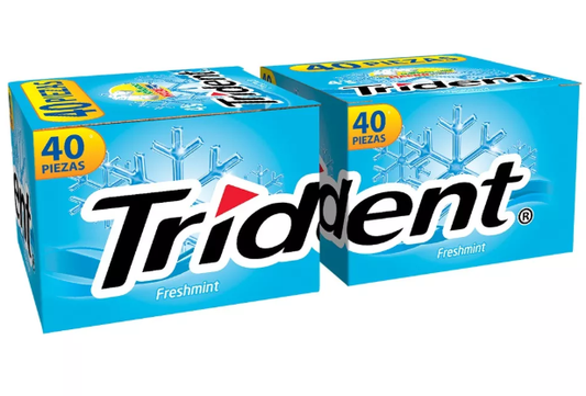Media Caja Chicle Trident Menta 4 S 20C/40P