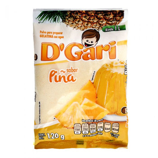 Caja Gelatina Piña D´Gari 120G/50P