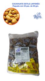 Media Caja Cacahuate Japones con salsa El Tigre 5B/25S/40G