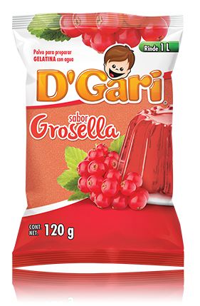 Media Caja Gelatina D´Gari Grosella 120G/25P - SCG