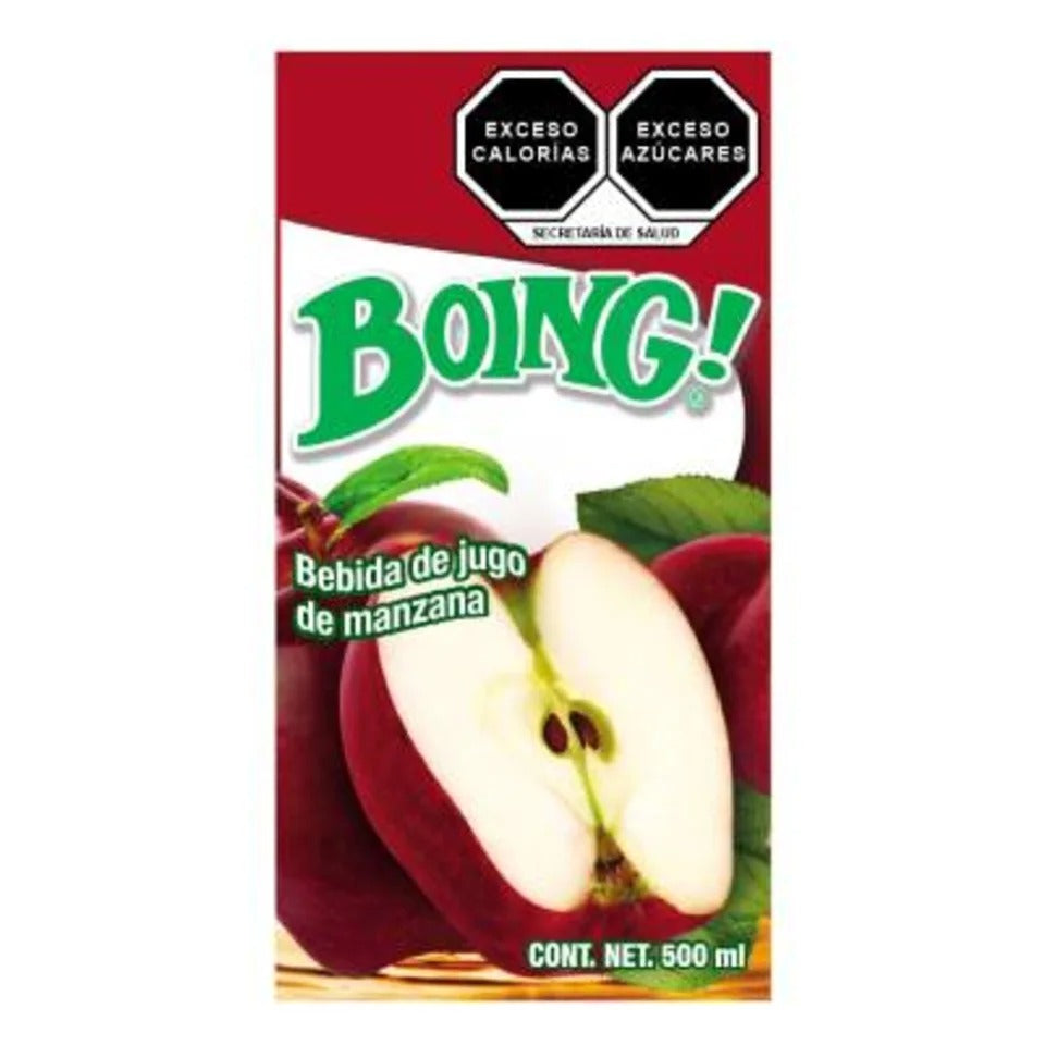 Caja bebida Boing sabor manzana 500M/24P