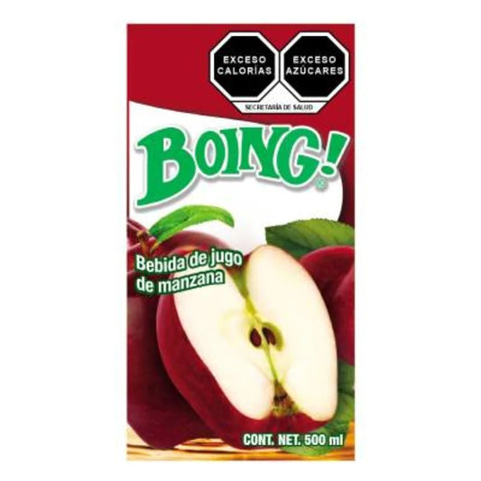 Caja bebida Boing sabor manzana 500M/24P