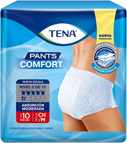 Caja pañal Tena Confort talla chico/mediano 4C/10P