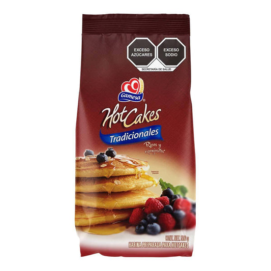 Media Caja Harina para Hot Cakes Gamesa Tradicional 500G/10P