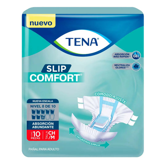 Media Caja pañal Tena Confort talla chica/mediana 2C/10P
