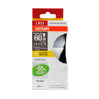 FOCO OSRAM LED A60 12/8.5W LUZ CALIDA C/12