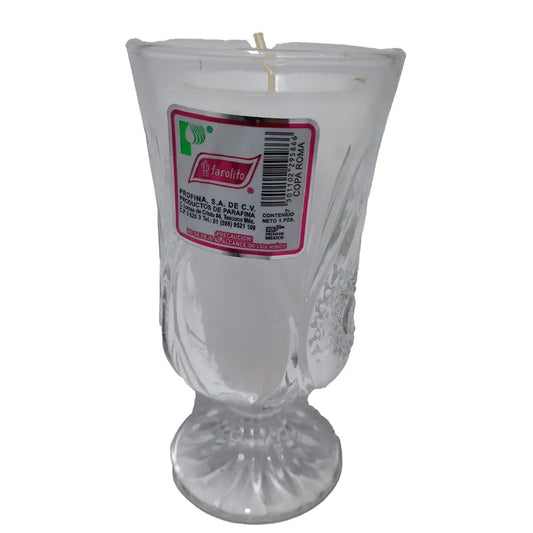 Media Caja Veladora Copa Roma Con Farolito 6P