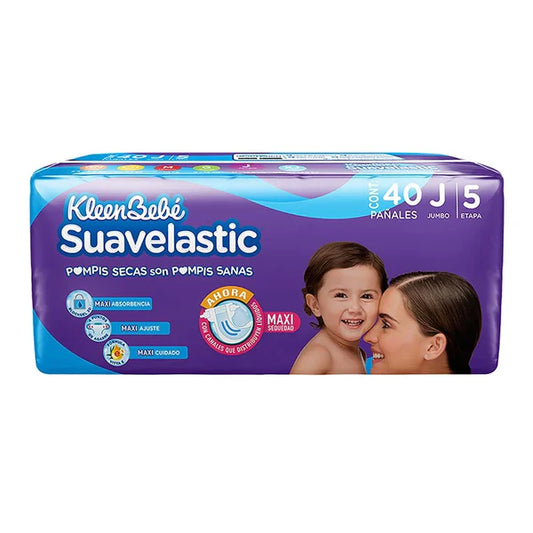 Caja pañales Suavelastic Max Kleen jumbo 4P/40PA