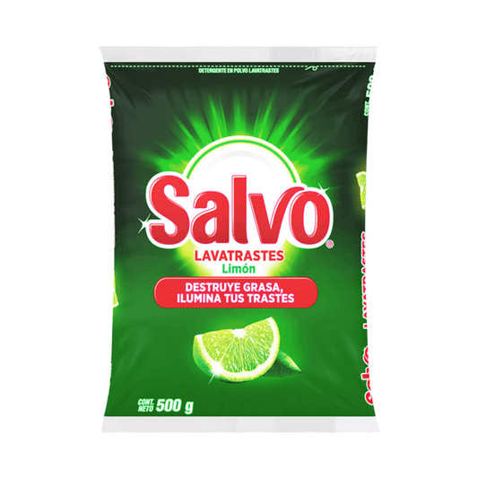 Caja Lavatrastes Salvo Polvo Limon 500G/24B