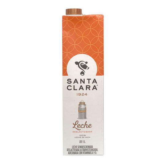 Media Caja Leche Santa Clara Deslactosada 1L/3P