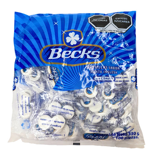 Media Caja Pastillas Becks Menta 20B/100P