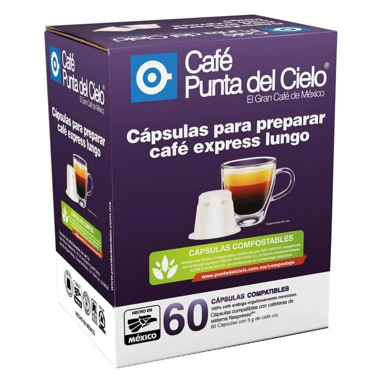 Café Express Lungo Punta del Cielo 60C