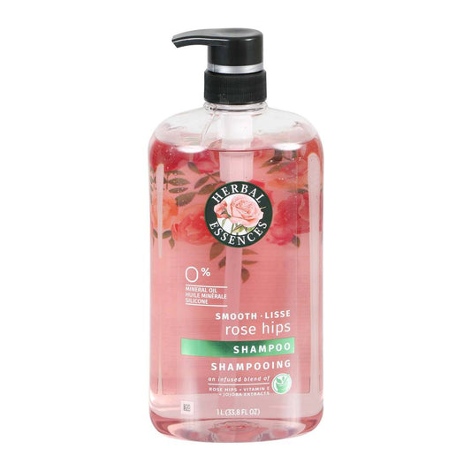 Shampoo Herbal Essences Smooth Pétalos de Rosa 865 Ml - K