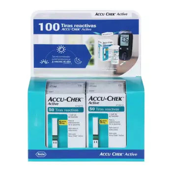 Tiras Reactivas Accu-Chek Active 100 Pzas - .