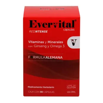 Multivitamínico Evervital Redntense Fórmula Alemana 90C - .