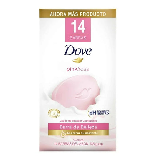 Jabón en Barra Dove Pink 14P/135G