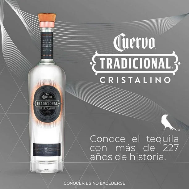 Tequila José Cuervo Tradicional Reposado Cristalino 750 Ml