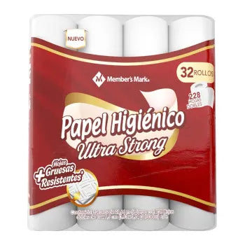 Papel Higiénico Member's Mark Ultra Strong con 32 Rollos - .